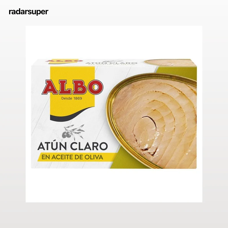ALBO Atún claro en aceite de oliva lata de 82 g.
