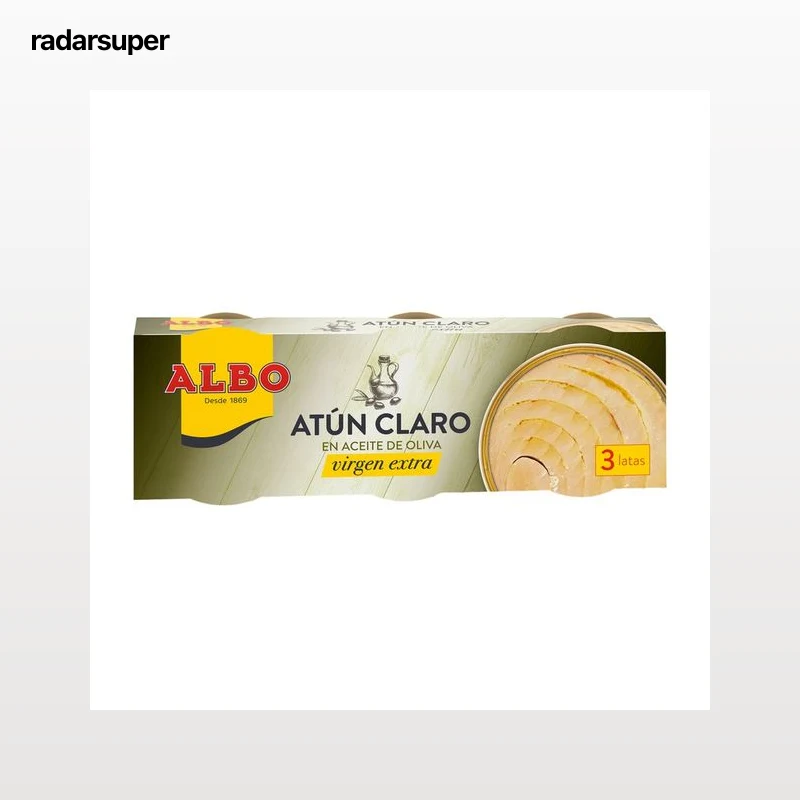 ALBO Atún claro en aceite de oliva virgen extra 68 x 3 g.