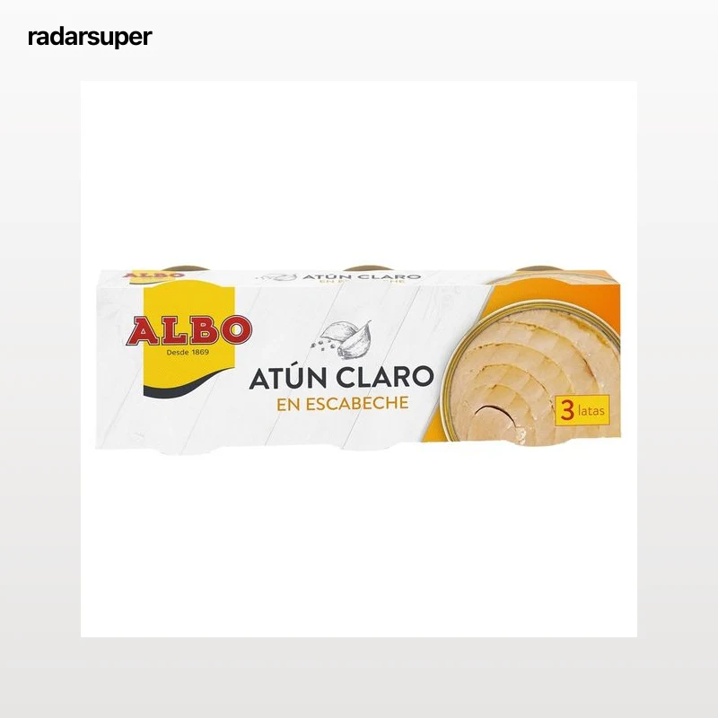 ALBO Atún claro en escabeche lata de 67 g. pack de 3 uds.