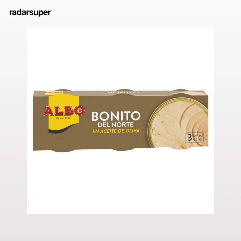 ALBO Bonito del Norte en aceite de oliva pack 3 uds. x 67 g.
