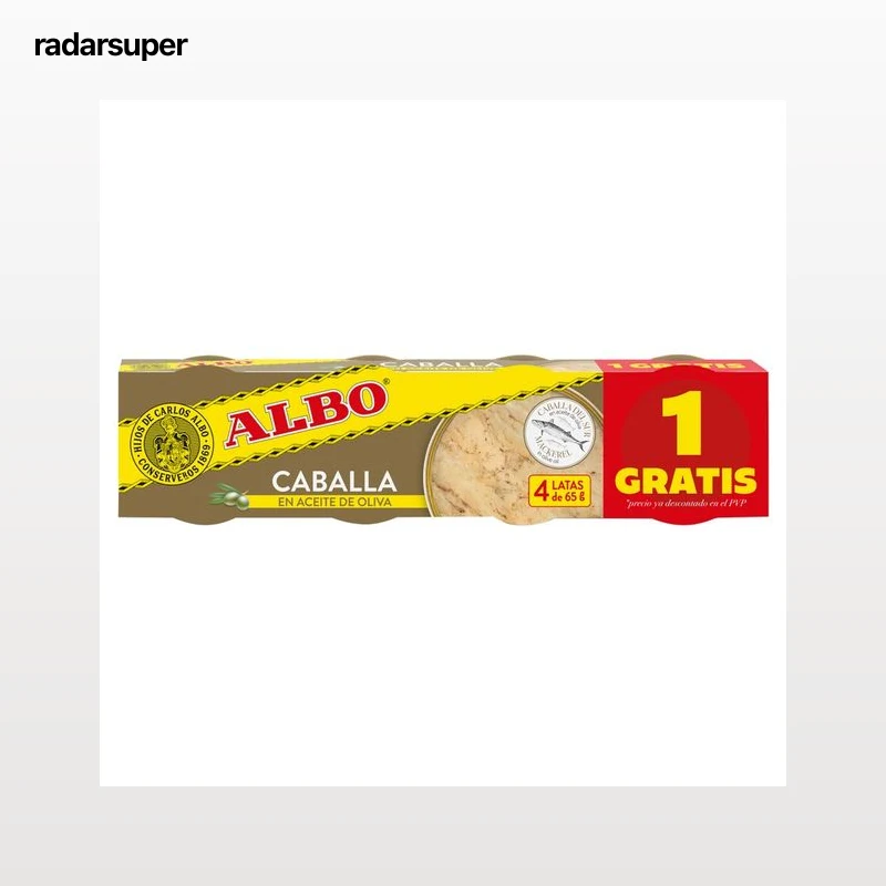 ALBO Caballa en aceite de oliva 48x4.