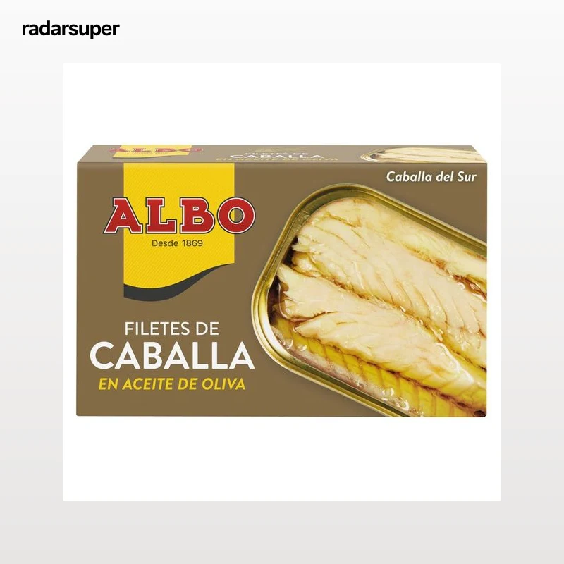 ALBO Caballa del sur en aceite de oliva en filetes lata de 85 g.