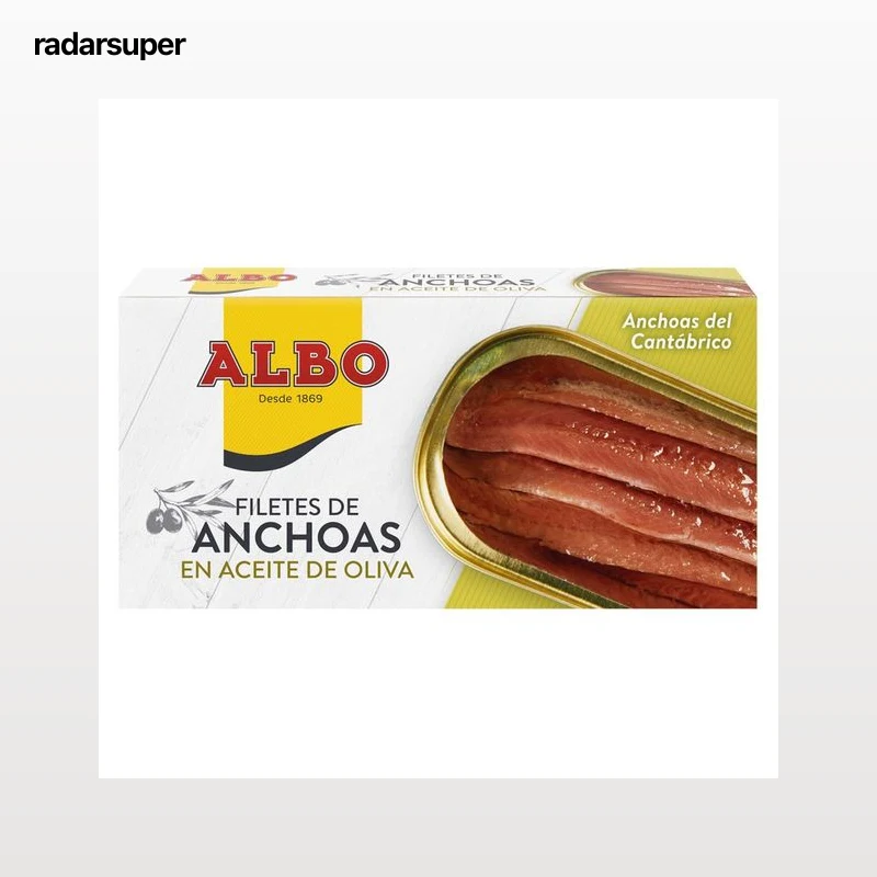 ALBO Filetes de anchoa en aceite de oliva ALBO 29 g.