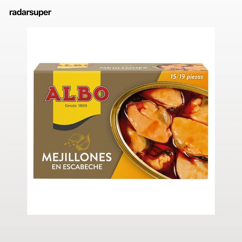 ALBO Mejillones en escabeche hasta 15/19 piezas 115 g.