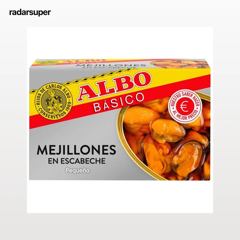 ALBO Mejillones en escabeche - Lata 69g.