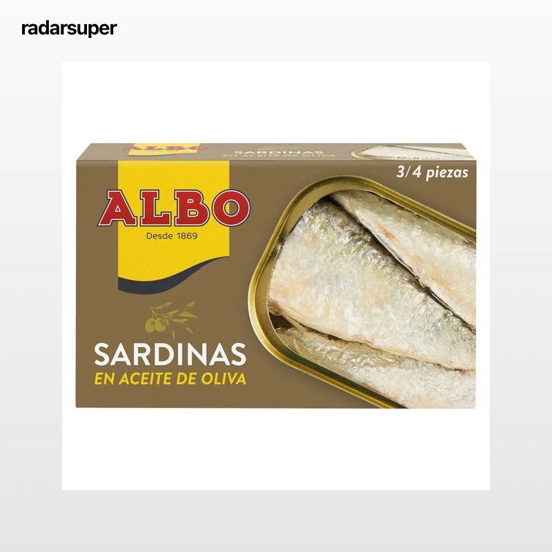 ALBO Sardinas en aceite de oliva lata de 85 g.