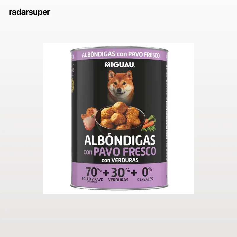 Albóndigas con pavo para perro Miguau 400 g.