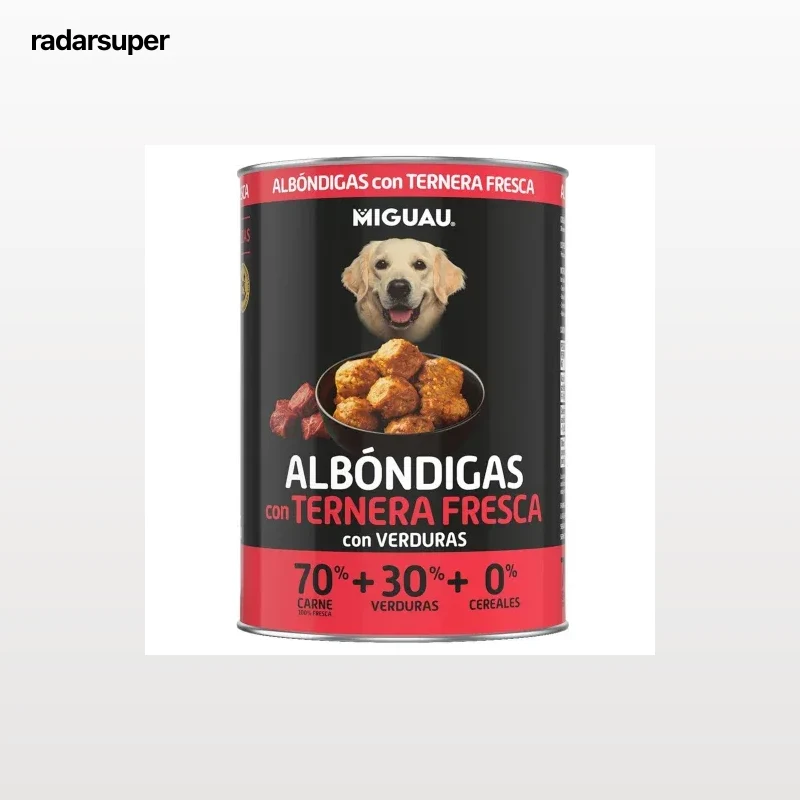 Albóndigas con ternera para perro Miguau 400 g.