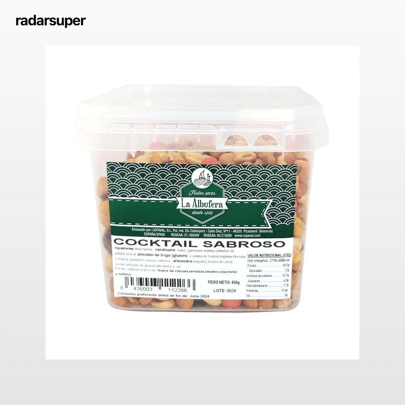LA ALBUFERA Cocktail frutos secos, sabroso 450 g.