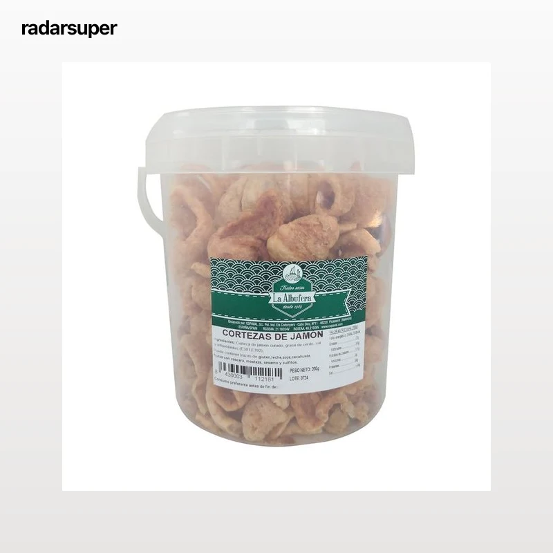 LA ALBUFERA Cortezas de jamón fritas con sal 200 Gg.