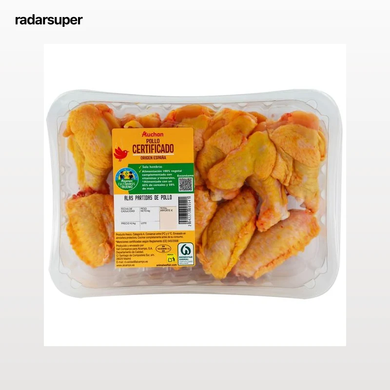 ALCAMPO CULTIVAMOS LO BUENO  Alitas de pollo partidas Bandeja.