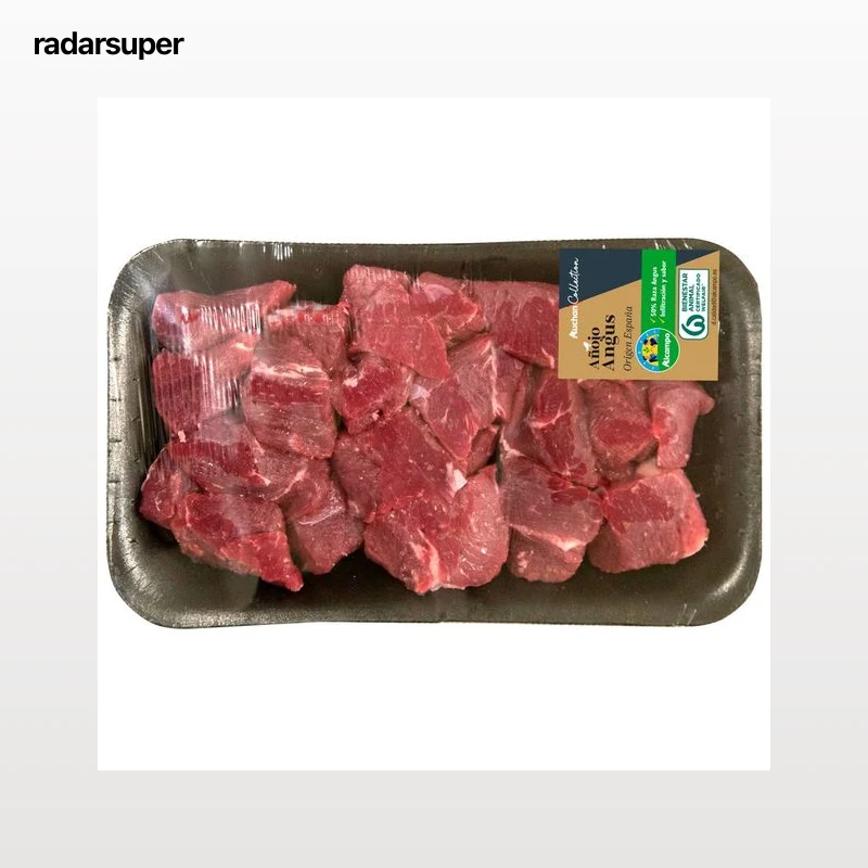 ALCAMPO CULTIVAMOS LO BUENO Bandeja de carne para guisar de añojo Angus de origen nacional, cortada en tacos