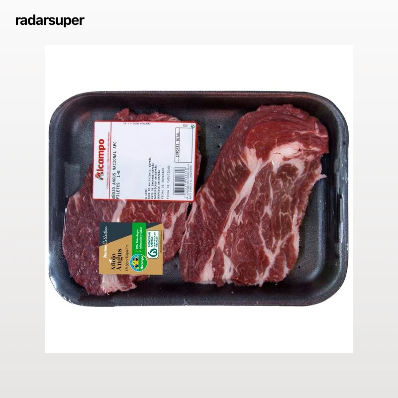 ALCAMPO CULTIVAMOS LO BUENO Bandeja con medallones de agua de 1ª B de añojo Angus de origen nacional