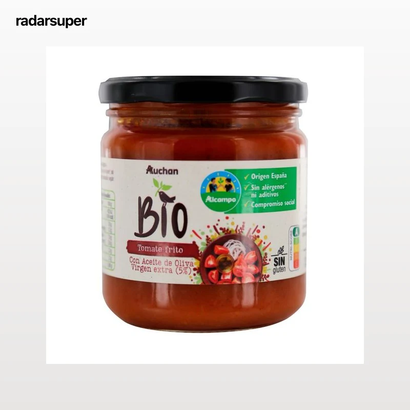 ALCAMPO CULTIVAMOS LO BUENO Bio Tomate frito ecológico con AOVE 340 g.