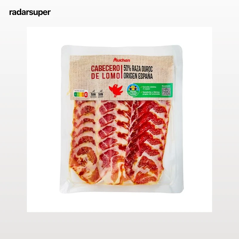 ALCAMPO CULTIVAMOS LO BUENO  Cabecero de lomo (50% raza Duroc), cortado en lonchas  100 g.