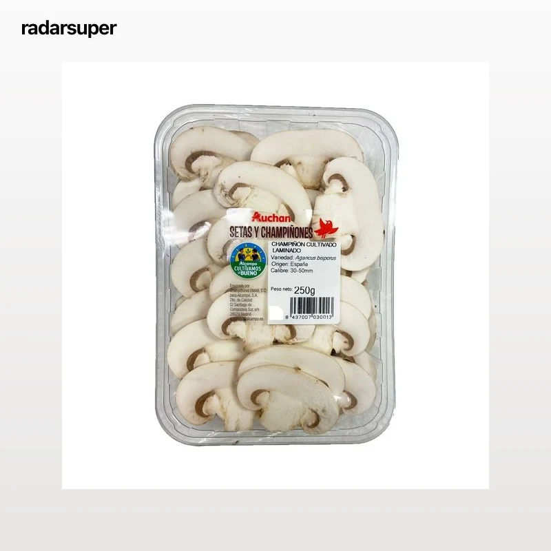 ALCAMPO CULTIVAMOS LO BUENO Champiñón laminado  Bandeja de 250 g.