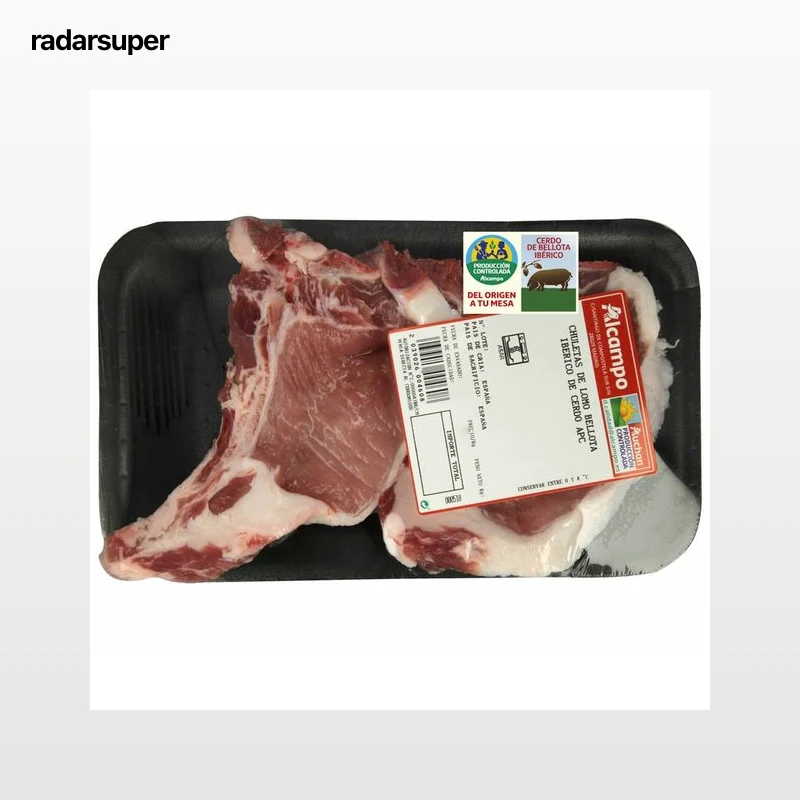 ALCAMPO CULTIVAMOS LO BUENO Chuletas de lomo bellota iberico de cerdo