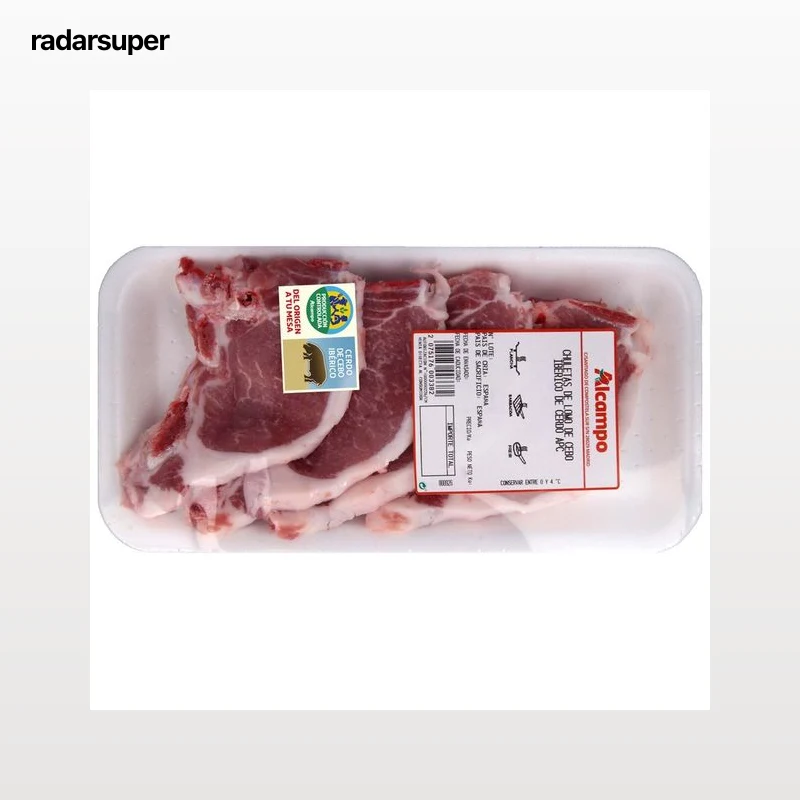 ALCAMPO CULTIVAMOS LO BUENO Chuletas de lomo de cebo ibérico de cerdo , especiales plancha, barbacoa o freir