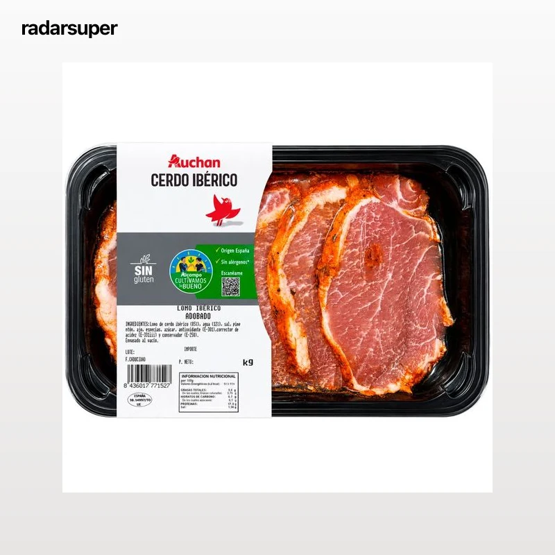ALCAMPO CULTIVAMOS LO BUENO Cintada de lomo adobada ibérica de cerdo 350 g.