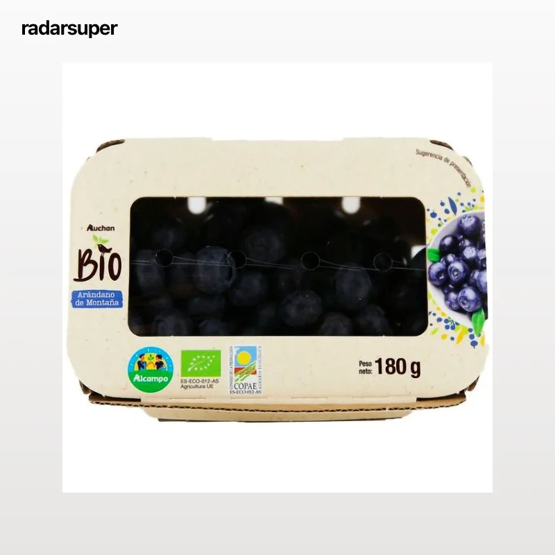 ALCAMPO CULTIVAMOS LO BUENO ECOLÓGICO Arándanos ecológicos, bandeja 180 g.