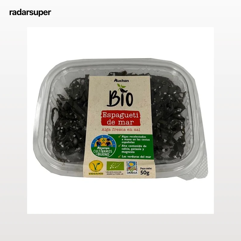 ALCAMPO CULTIVAMOS LO BUENO ECOLÓGICO Bandeja algas espagueti mar 50 g.