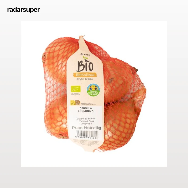 ALCAMPO CULTIVAMOS LO BUENO ECOLÓGICO Cebollas ecológicas  malla de 1 kg