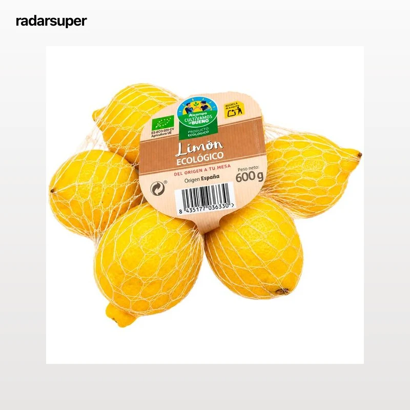 ALCAMPO CULTIVAMOS LO BUENO ECOLÓGICO Limones ecológicos, malla 600 g.
