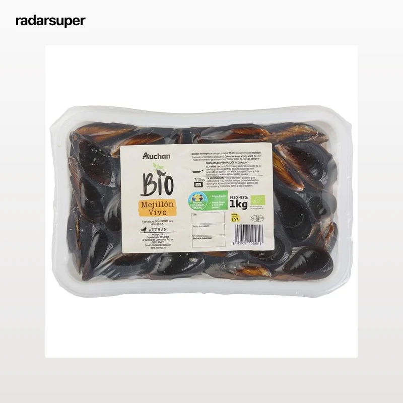 ALCAMPO CULTIVAMOS LO BUENO ECOLÓGICO Mejillón Ecológico 1 kg.