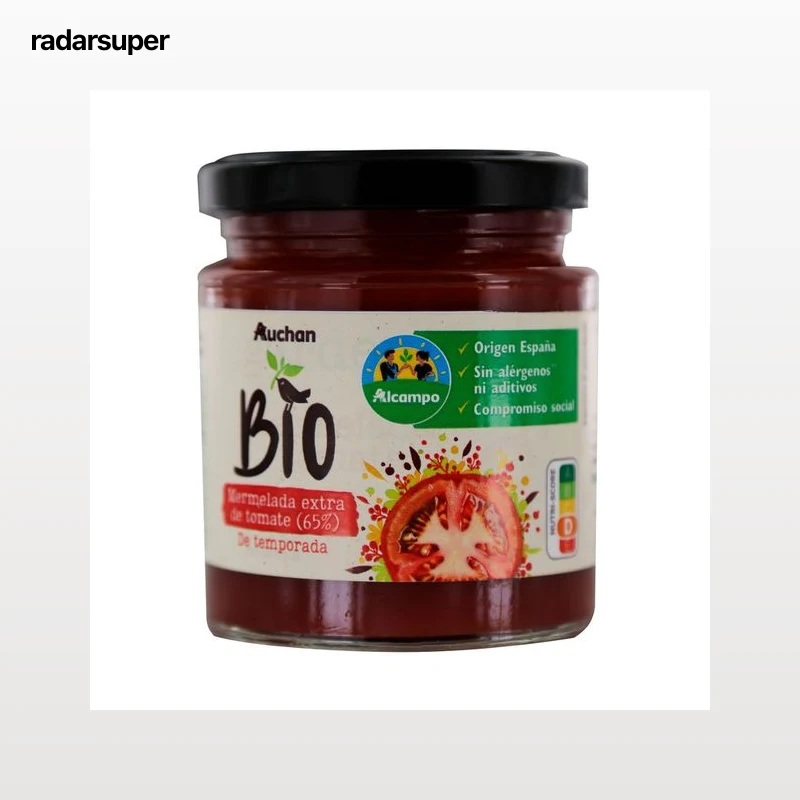 ALCAMPO CULTIVAMOS LO BUENO ECOLÓGICO  Mermelada extra de tomate de temporada ecológica  250 g.