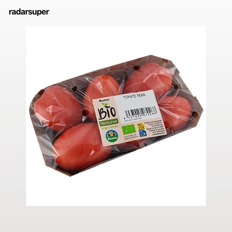 ALCAMPO CULTIVAMOS LO BUENO ECOLÓGICO Tomate pera bio, bandeja.