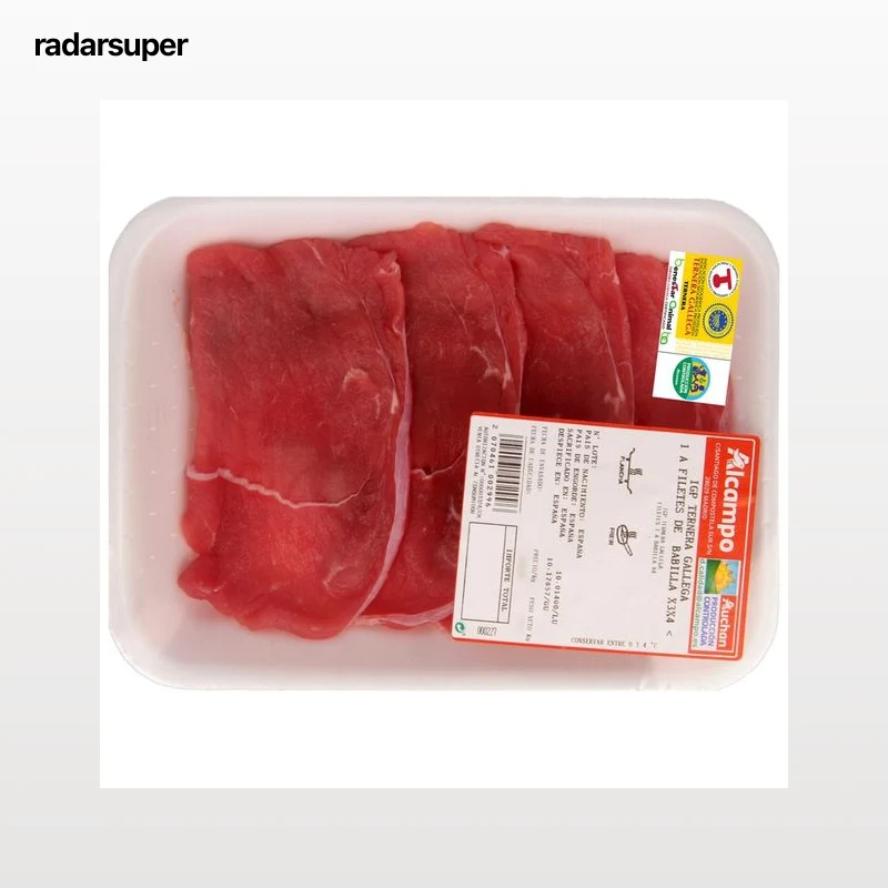 ALCAMPO CULTIVAMOS LO BUENO Filetes 1ª A de ternera con IGP Ternera Gallega, ideales para plancha o freir