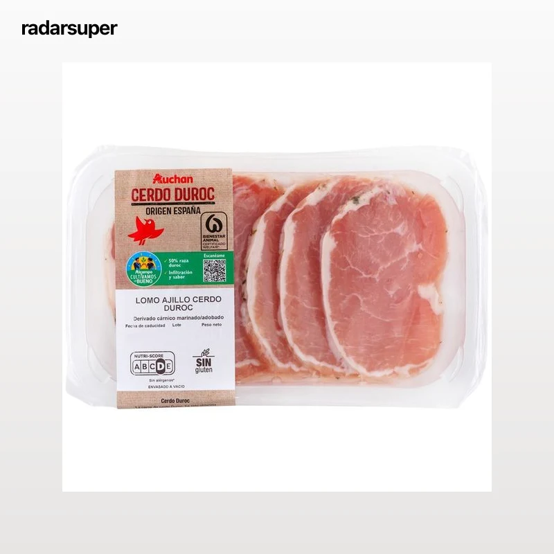 ALCAMPO CULTIVAMOS LO BUENO Filetes de lomo al ajillo de cerdo Duroc  350 g.