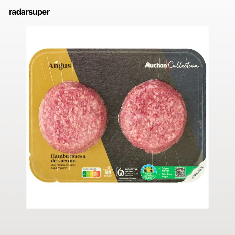 ALCAMPO CULTIVAMOS LO BUENO Hamburguesa de añojo Angus de origen nacional  2 x 150 g.
