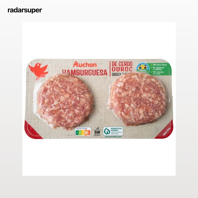 ALCAMPO CULTIVAMOS LO BUENO Hamburguesa de cerdo duroc  2x120 g.