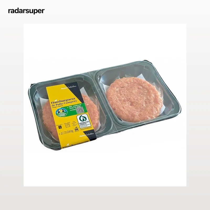 ALCAMPO CULTIVAMOS LO BUENO Hamburguesa de pollo campero 2 x 120 g.