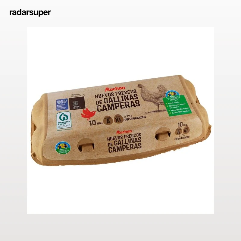 ALCAMPO CULTIVAMOS LO BUENO Huevos de gallinas camperas clase XL y cat. A 10 uds.