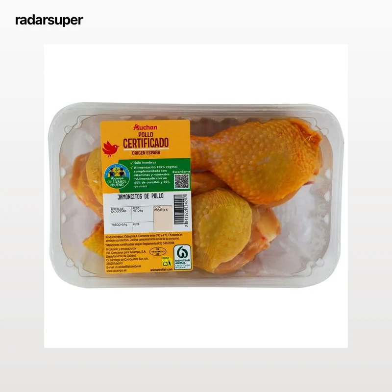 ALCAMPO CULTIVAMOS LO BUENO  Jamoncitos de pollo certificado Bandeja.