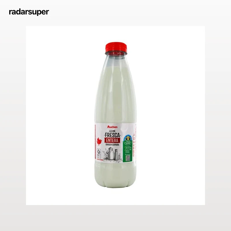 ALCAMPO CULTIVAMOS LO BUENO Leche de vaca entera fresca, de origen española 1 l.