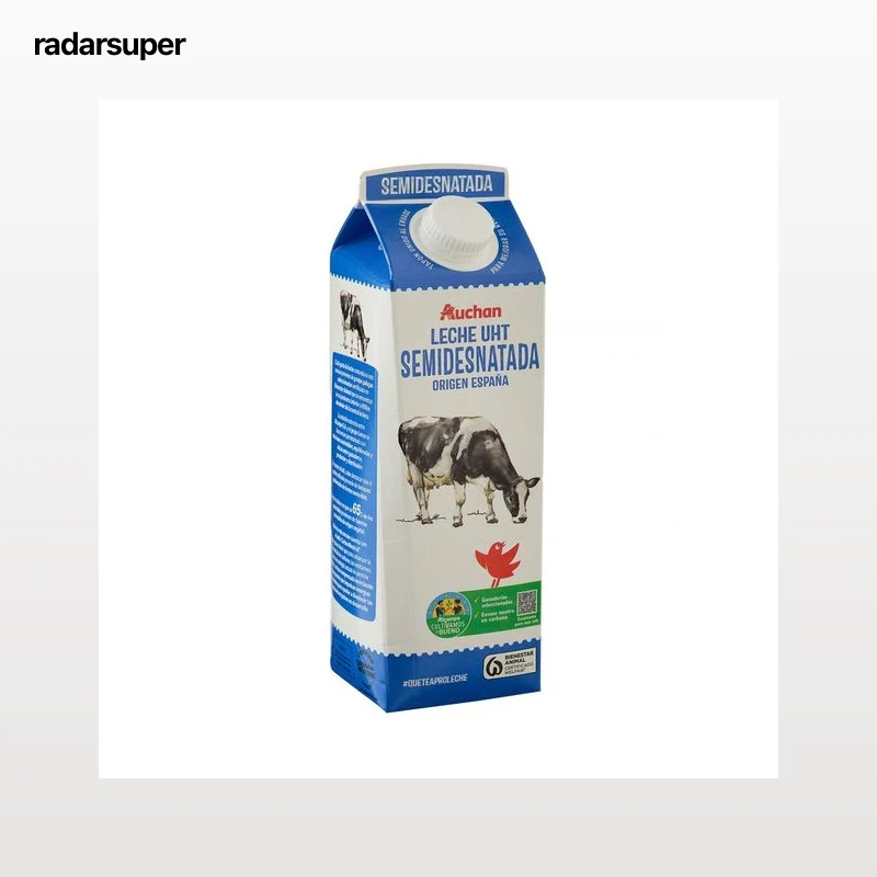 ALCAMPO CULTIVAMOS LO BUENO Leche de vaca semidesnatada, de origen española 1 l.