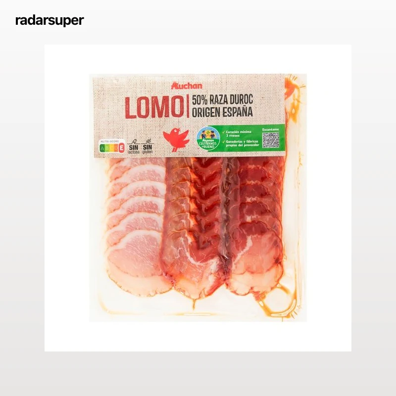ALCAMPO CULTIVAMOS LO BUENO  Lomo curado (50% raza Duroc), cortado en lonchas  100 g.