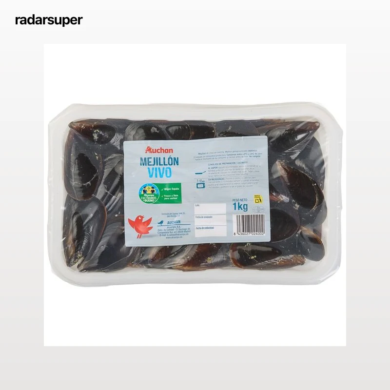 ALCAMPO CULTIVAMOS LO BUENO Mejillones 25/37  Bandeja de 1 kg.