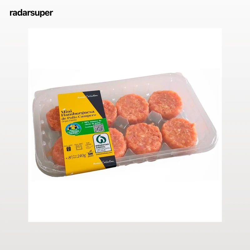 ALCAMPO CULTIVAMOS LO BUENO Mini hamburguesas de pollo campero 8 x 30 g.