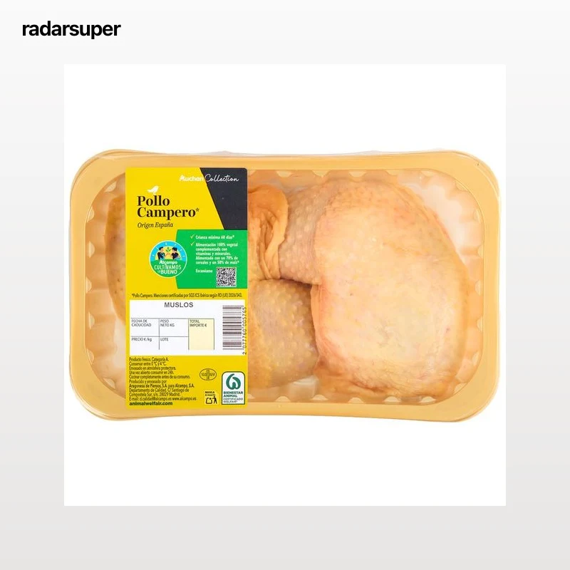ALCAMPO CULTIVAMOS LO BUENO  Muslos de pollo campero, bandeja.