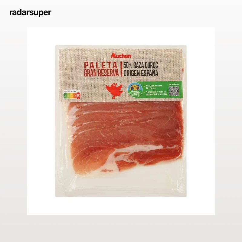ALCAMPO CULTIVAMOS LO BUENO  Paleta gran reserva (50% raza Duroc), cortada en lonchas  100 g.