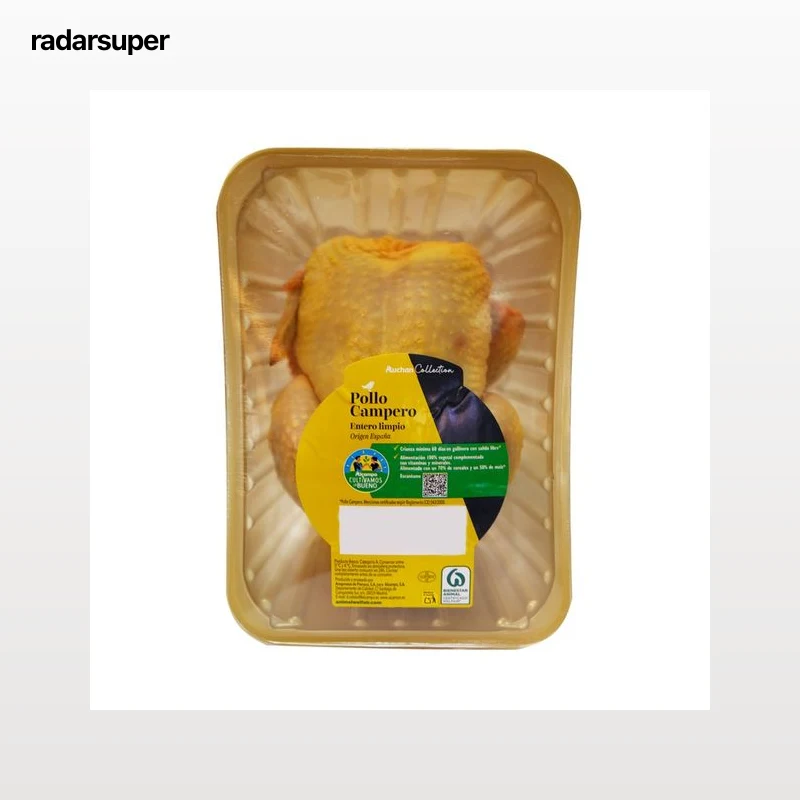ALCAMPO CULTIVAMOS LO BUENO  Pollo campero limpio y entero bandeja.