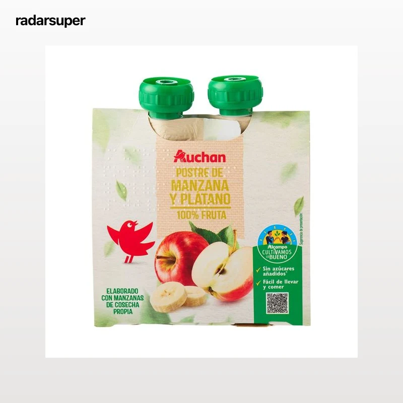 ALCAMPO CULTIVAMOS LO BUENO Pouch de manzana y plátano 2x100 g