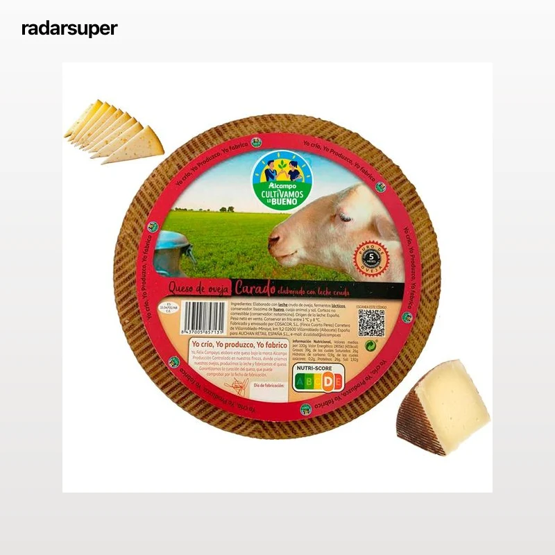 ALCAMPO CULTIVAMOS LO BUENO Queso de Oveja Curado Leche Cruda