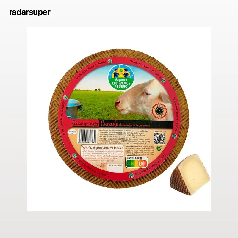 ALCAMPO CULTIVAMOS LO BUENO Queso de Oveja Curado Leche Cruda - Trozo