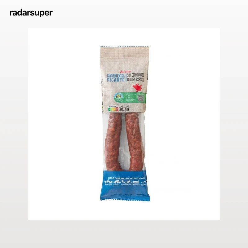 ALCAMPO CULTIVAMOS LO BUENO  Sarta de chorizo picante de categoría extra (50% raza Duroc)  280 g.