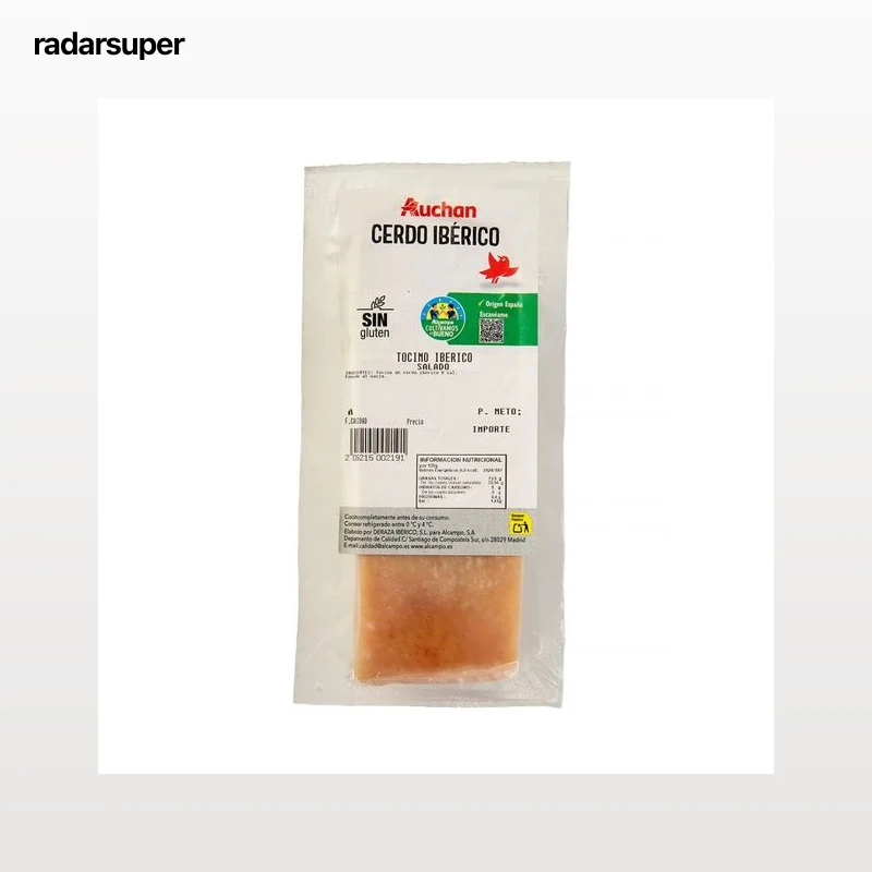 ALCAMPO CULTIVAMOS LO BUENO Taco salado de tocino de cerdo ibérico.